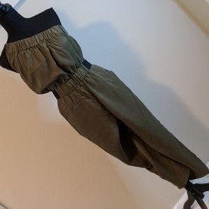 Anthropologie one-shoulder jumpsuit